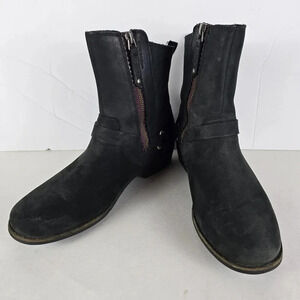 Teva De La Vina Dos Black Boots with Buckle Detail Size 7 1/2